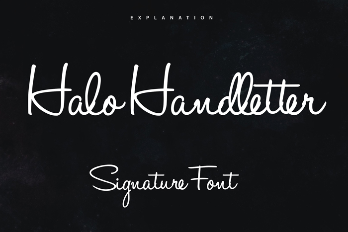 Font chữ cute dễ thương viết tay: HaloHandletter Font