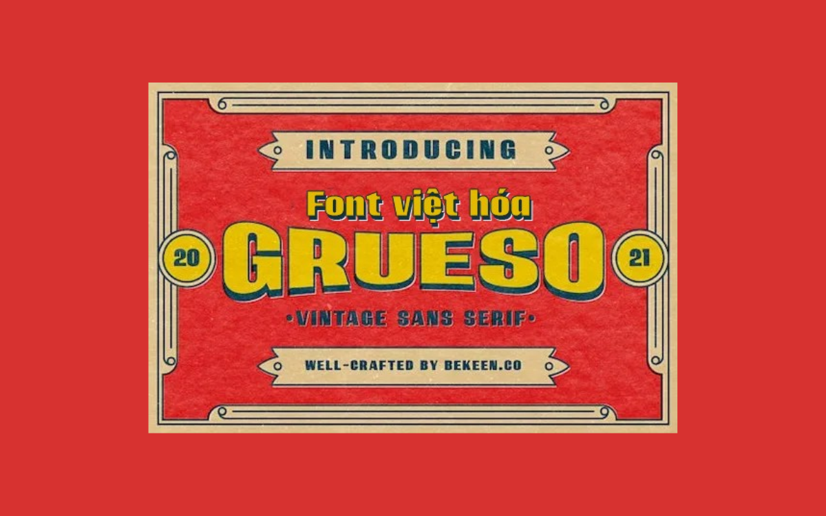 Font MJ Grueso Việt hóa