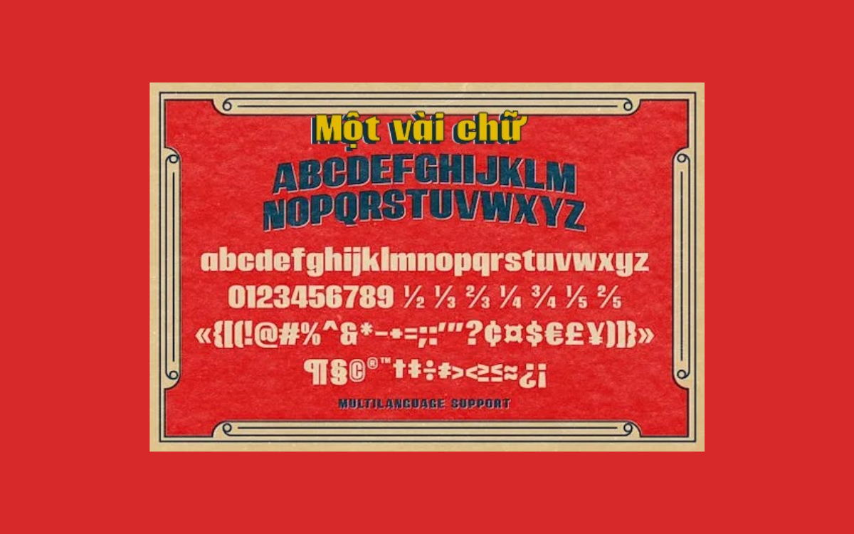 Font Việt hóa MJ Grueso